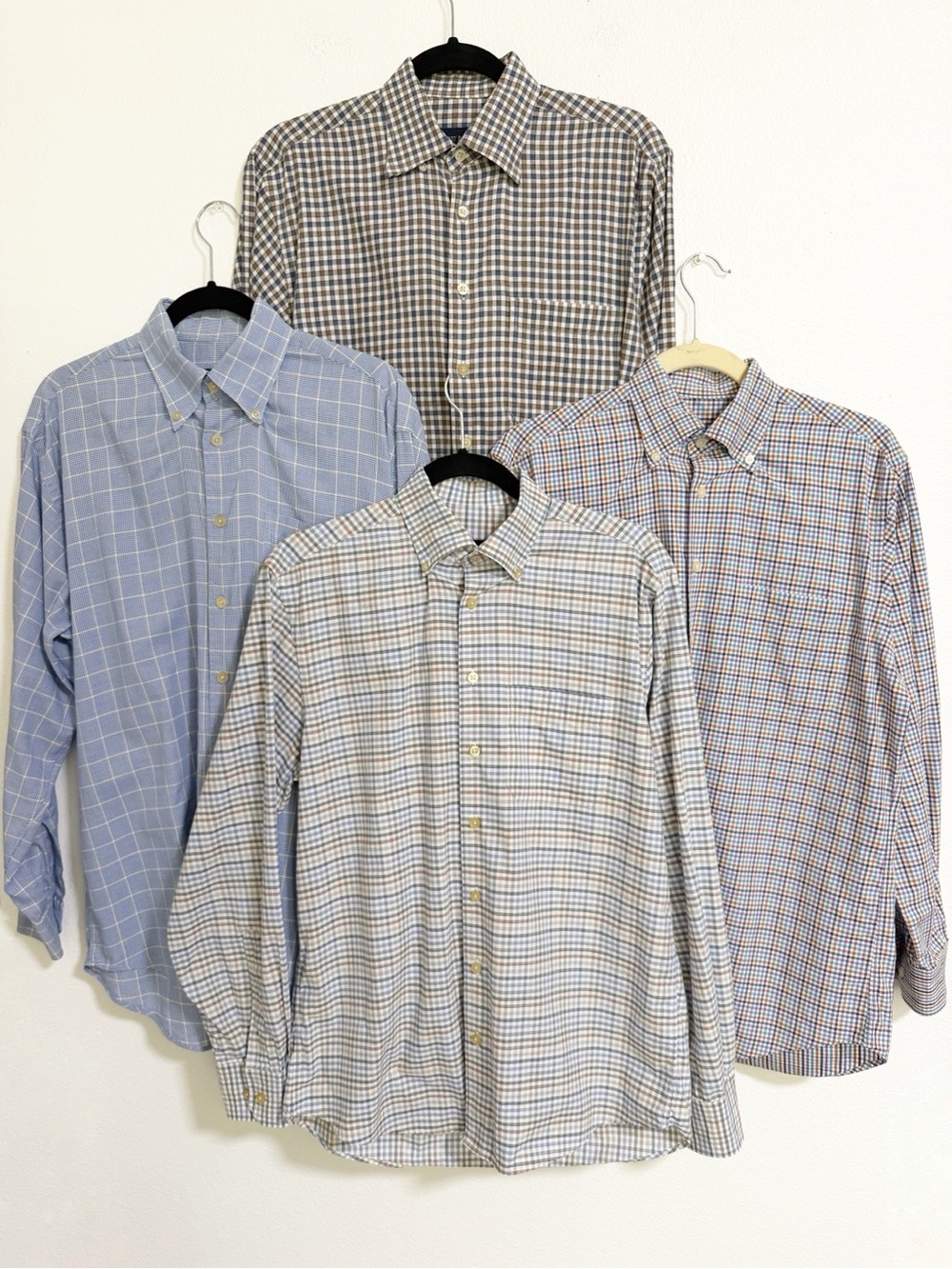 Scott Barber Button Plaid Shirt Bundle Size M